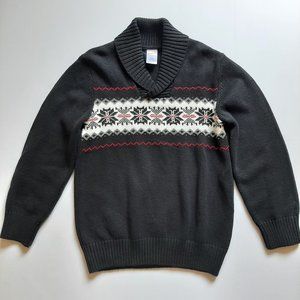 Gymboree Boy's Black Shawl Collar Sweater Size 5-6